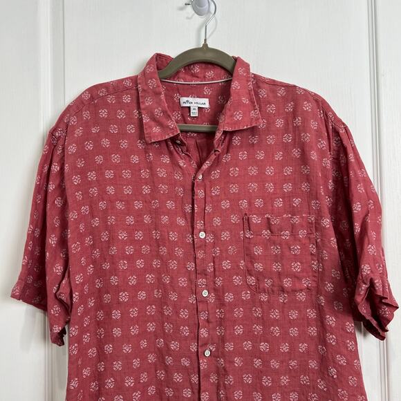 Peter Millar Seaside Men's Kiva Beach Linen Sport Shirt Men's Size XL - Picture 4 of 9